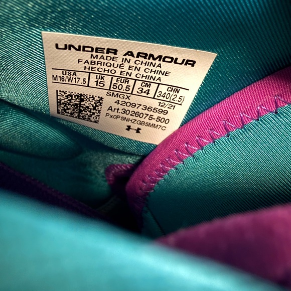 Under Armour Curry 1 Retro 'Father To Son' 2022 3026075-500 Men's Size 16 Rare - Picture 7 of 7